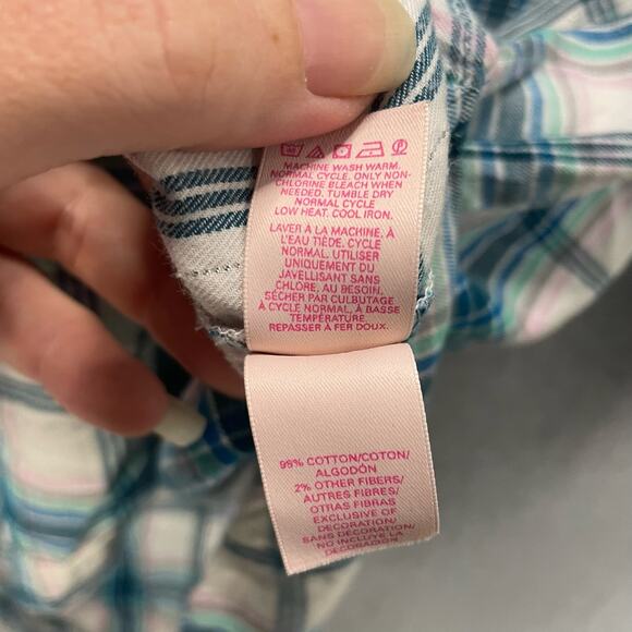 Victoria’s Secret Plaid Button Down Nightshirt Size Medium - Picture 4 of 4